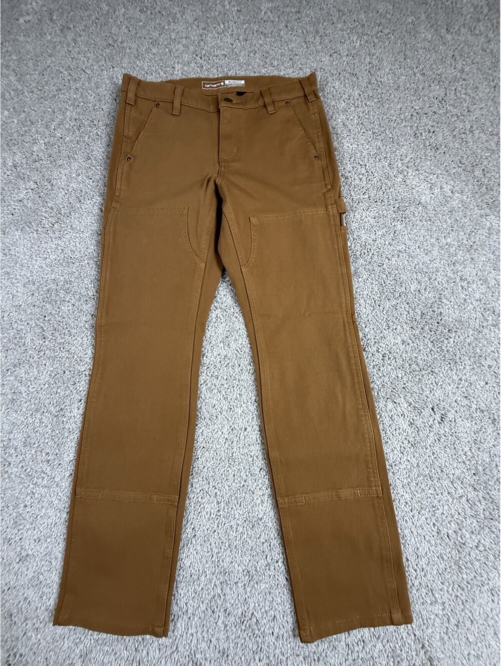 NWT Carhartt Women’s Duck Canvas Pants Size 6 Relaxed Fit Double Front
